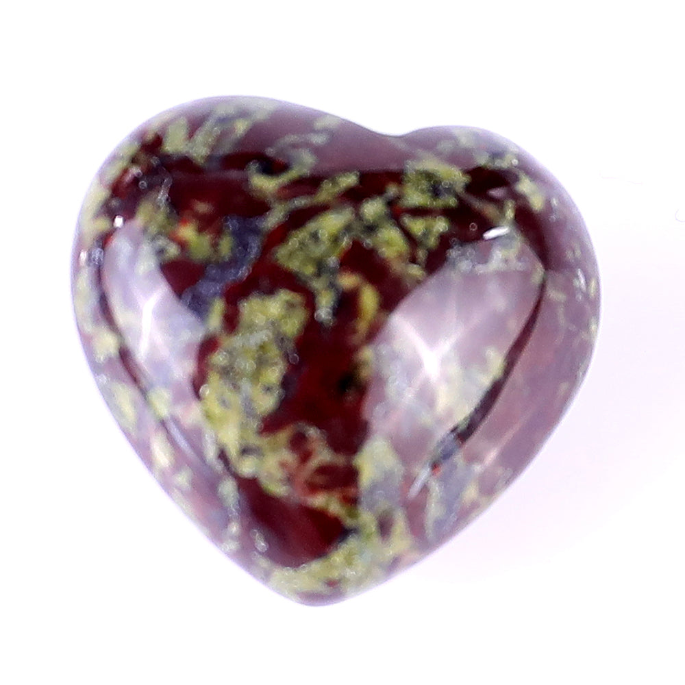 0.8" Dragon Blood Jasper Hand Carved Crystal Heart crysvibe