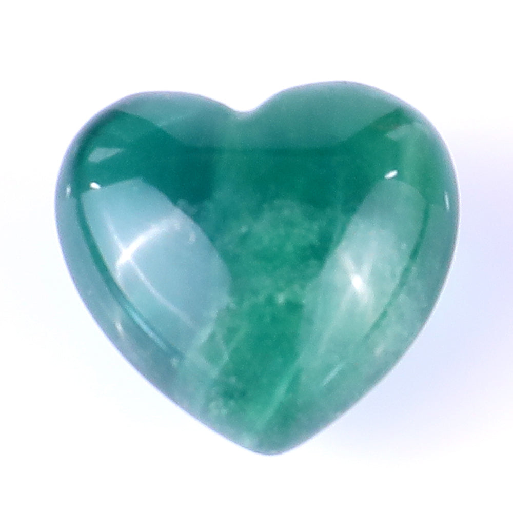 0.8" Fluorite Hand Carved Crystal Heart crysvibe