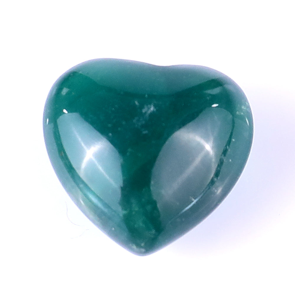 0.8" Fluorite Hand Carved Crystal Heart crysvibe