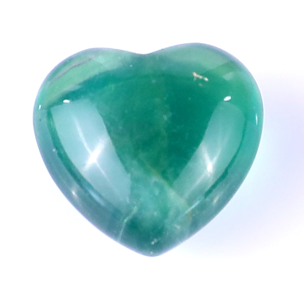 0.8" Fluorite Hand Carved Crystal Heart crysvibe