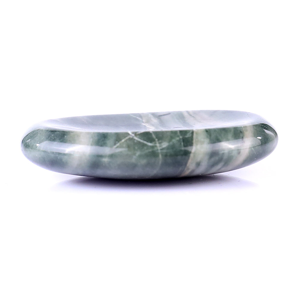 1.5" Jiulong Jade Hand Carved Crystal Worry Stone,Massage Tool crysvibe