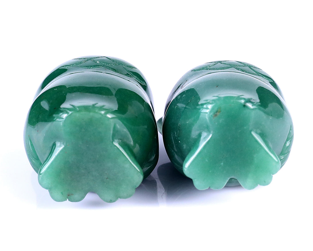 2.0" Green Aventurine Hand Carved Crystal Owl Sculpture crysvibe