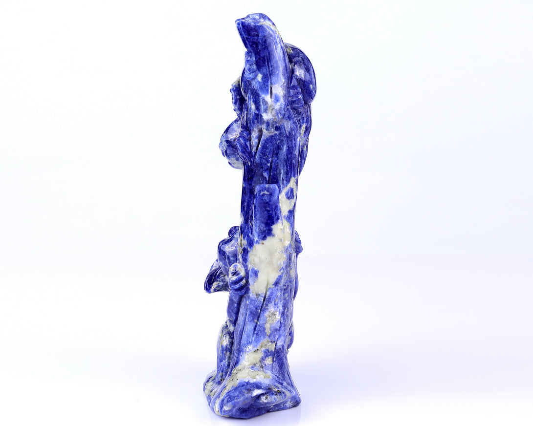 4.3" Sodalite Hand Carved Crystal Koalas Sculpture crysvibe