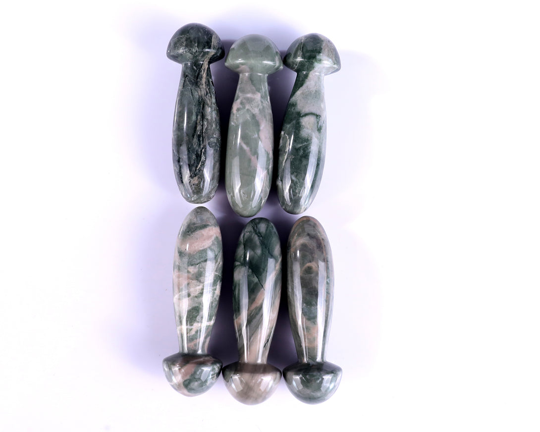 Natural Jiulong Jade Hand Carved Crystal Massage Tool crysvibe